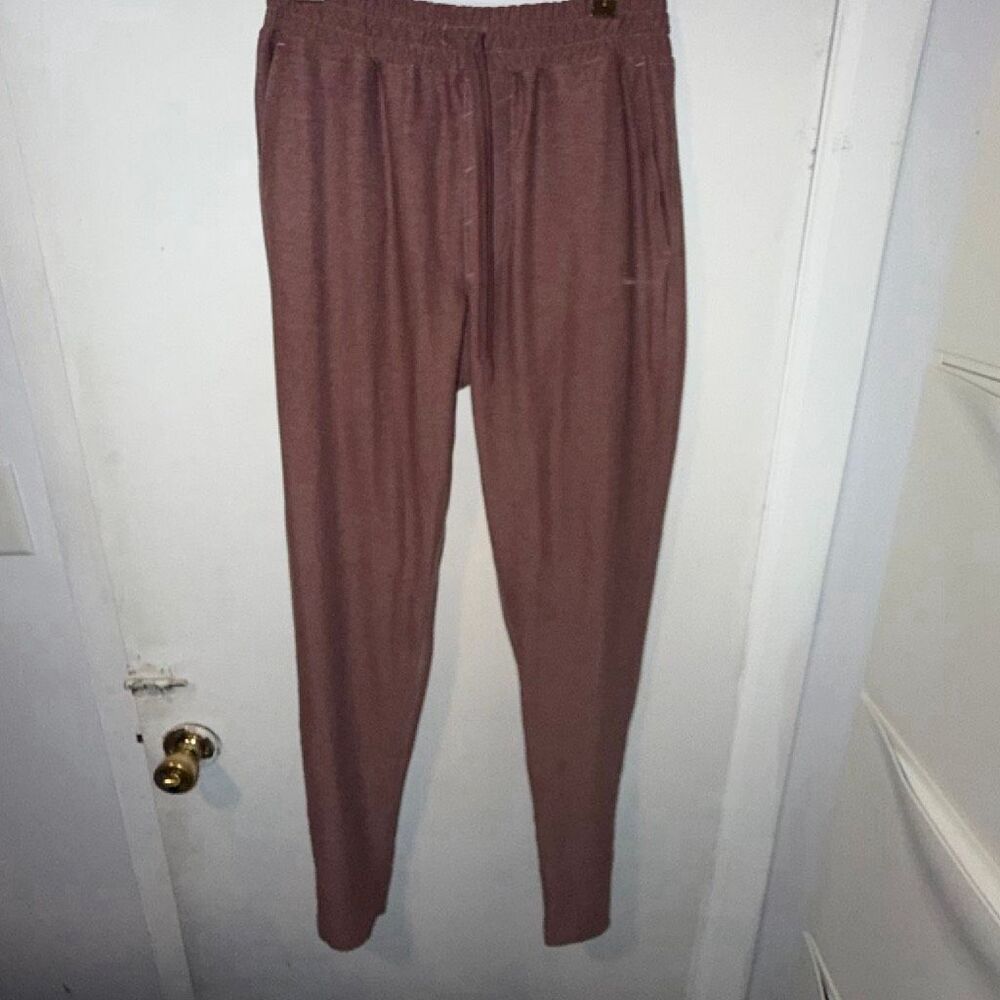 OUTDOOR VOICES Mauve Marl CloudKnit Slim Sweatpants-S